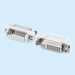 DVI24+5 female socket Horizontal DIP (full signal pin) short post riveting Lock screw