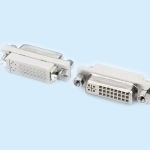 DVI24+5 female seat vertical DIP black and white glue H=10