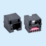 180 degree RJ45 8P8C full plastic with steps