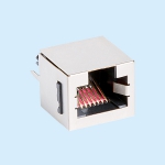 180 degree RJ45 8P8C flat pin with shield