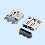 DP 20Pin female socket vertical SMT without curling four-pin board H=15