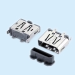 DP 20Pin female socket vertical SMT without curling four-pin board H=13mm