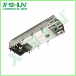 SFP+ 1X1 Ganged Cage