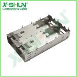 SFP+ 1X2 Ganged Cage
